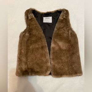 Old Navy fur vest for girls